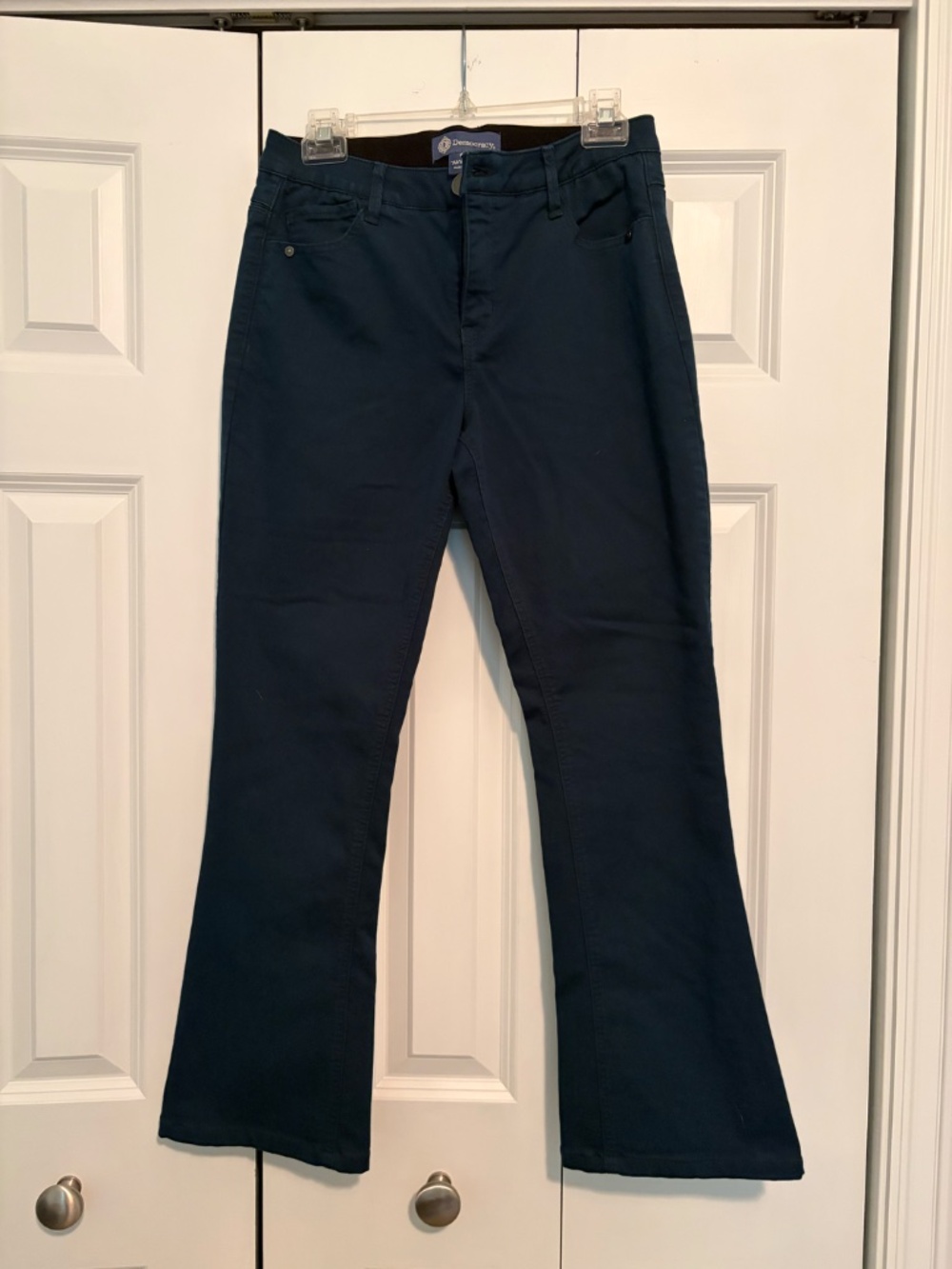 Democracy Ab Solution Turquoise Bootleg Jeans Size 6p Petites Denim 29x27.5